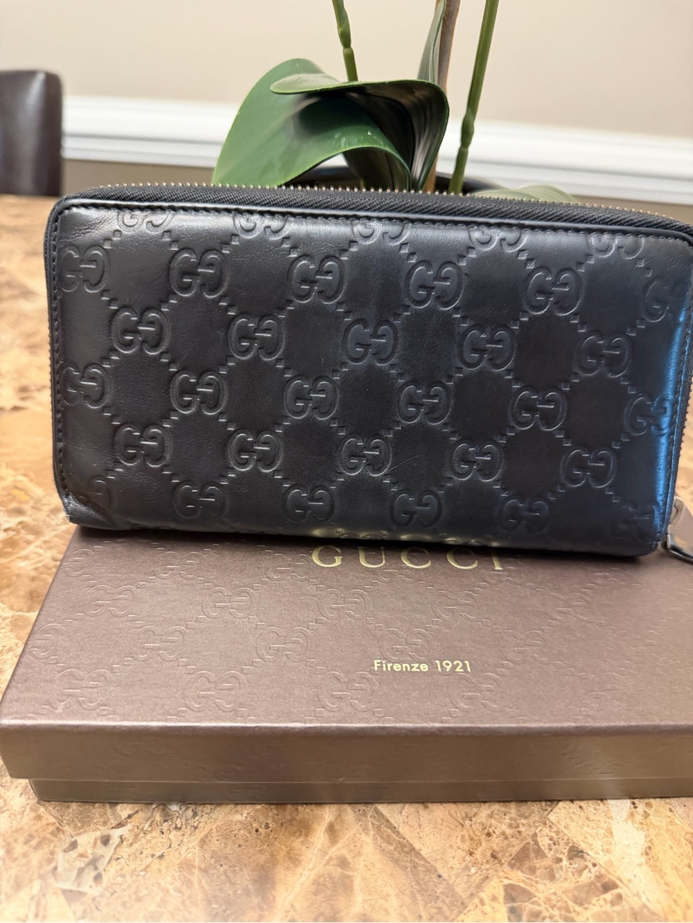 GUCCI Guccissima Leather Wallet & Box - Picture 4 of 12